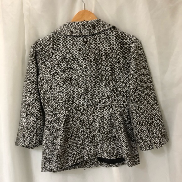 Bloomingdale Aqua metallic pattern buttoned blazer - Picture 3 of 8